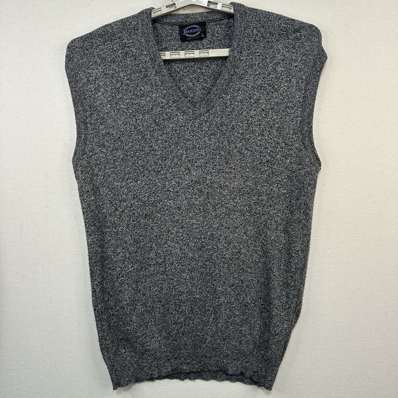 Jantzen Other - Vintage Jantzen Sweater Co Men's Grey Vest Tall 2X  V-Neck USA Hipster Pullover